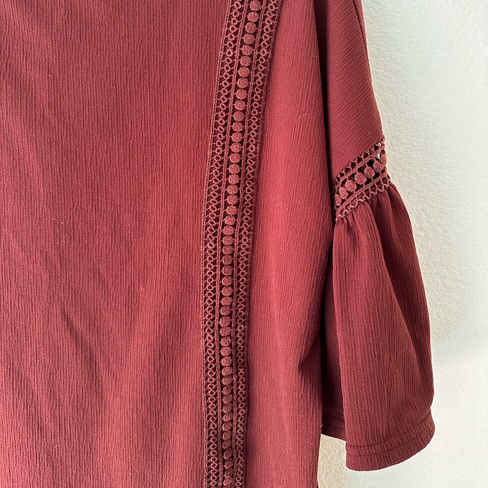 Boho Maroon Shirt